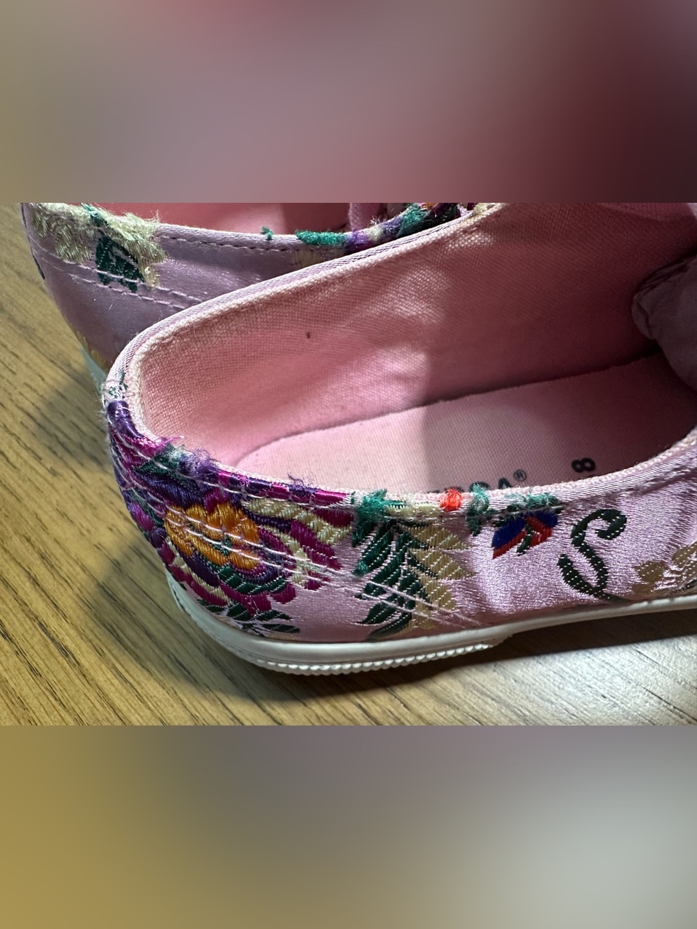 Superga 2750 Korelaw sneakers in pink satin with floral embroidery. - Picture 5 of 8